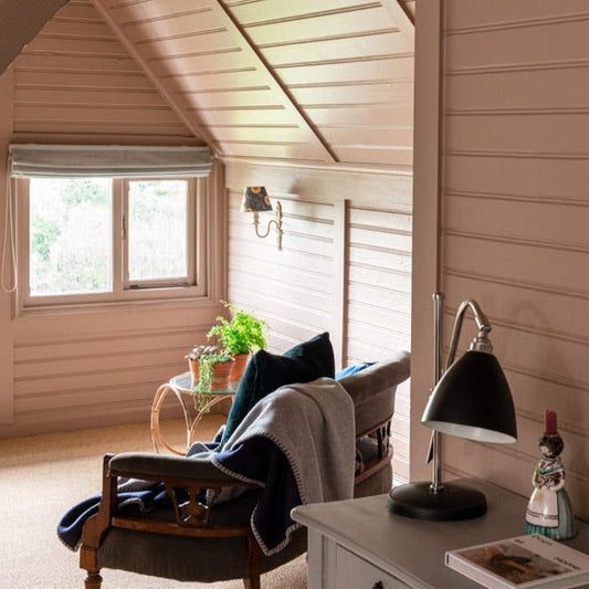 ìnterieur peint Farrow & Ball Dead Salmon, rose saumon profond