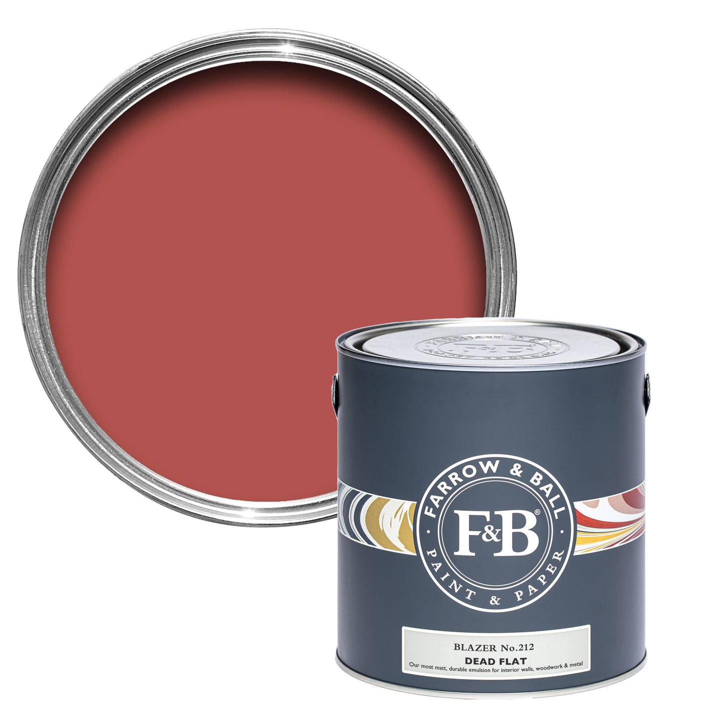 Pot de peinture Farrow & Ball Blazer, finition Dead flat
