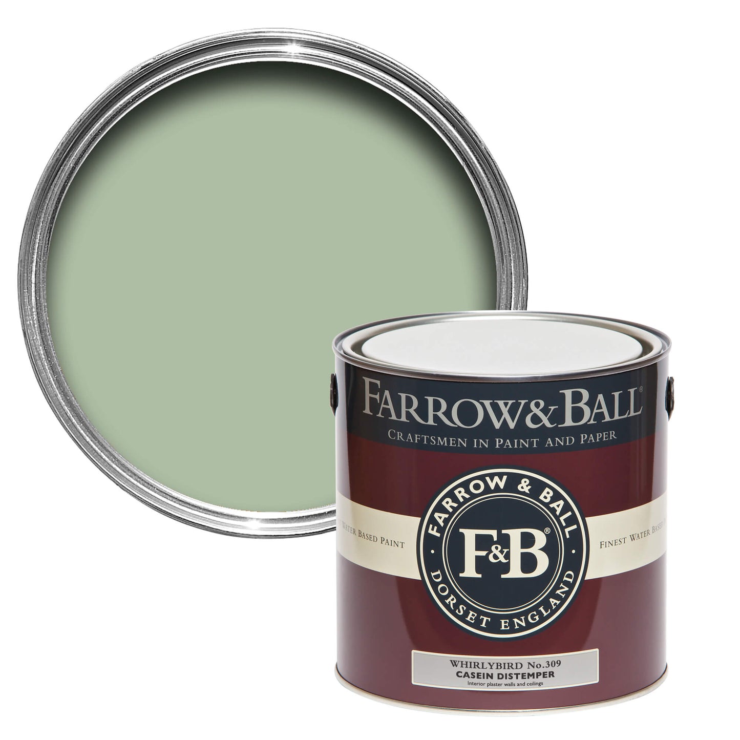 Pot de peinture Farrow & Ball Whirlybird, finition Casein Distemper