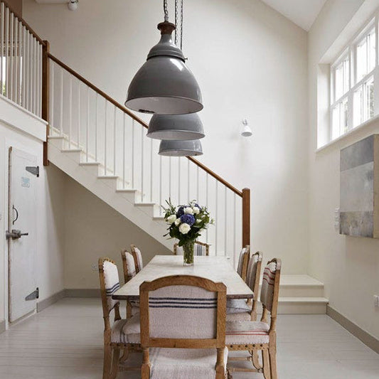 Intérieur peint avec Farrow & Ball Slipper Satin, blanc doux