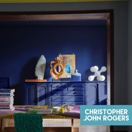 Intérieur peint avec la couleur Blue Maize de Farrow&Ball