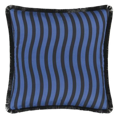 Revers motif coussin Iris des Marais Craie
