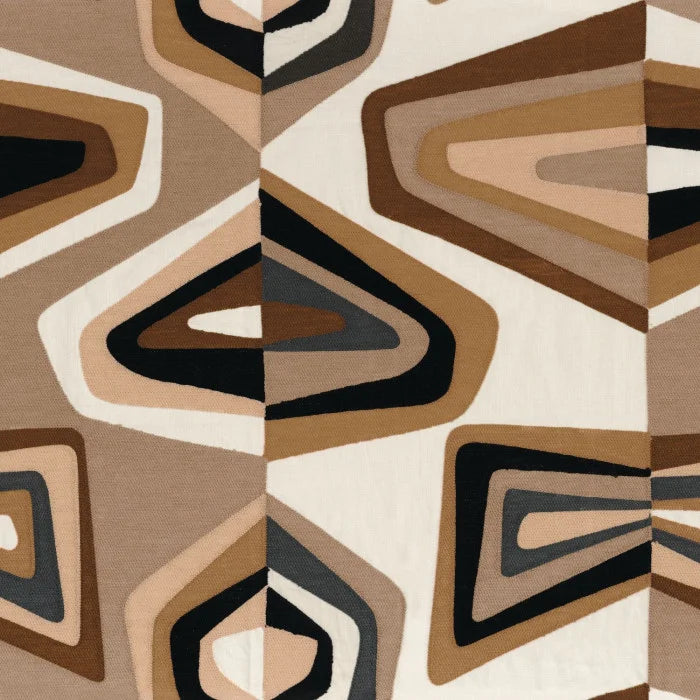 Palette de coloris disponibles pour le tissu West Dream – lin et coton brodé