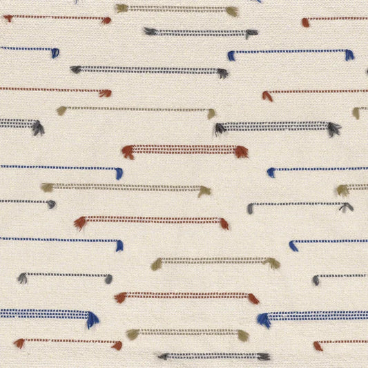 Zoom sur le tissu Yei – jacquard à fils coupés et fils fantaisie bouclés