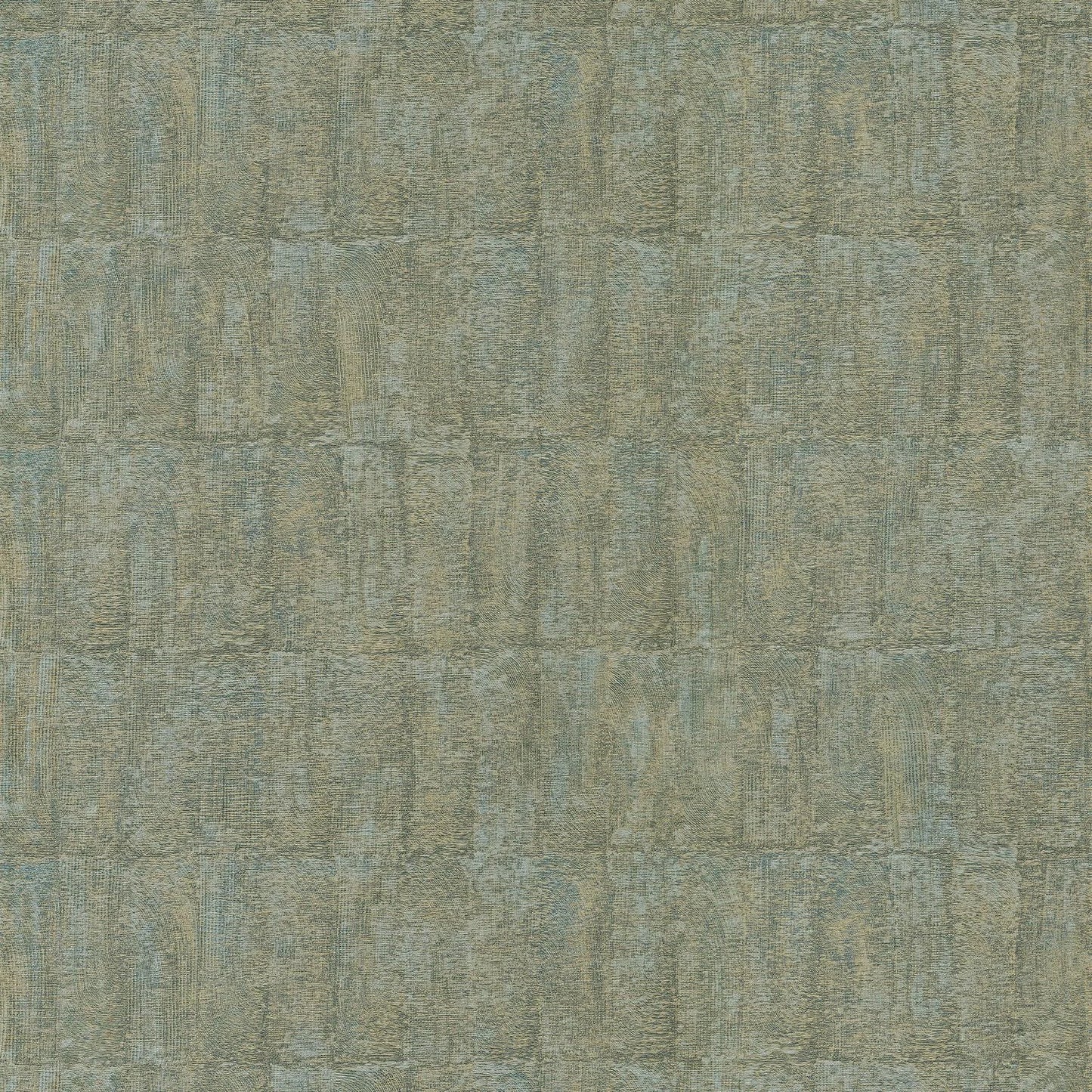 Papier peint Bizen Casamance, effet céramique brute et naturelle, vert