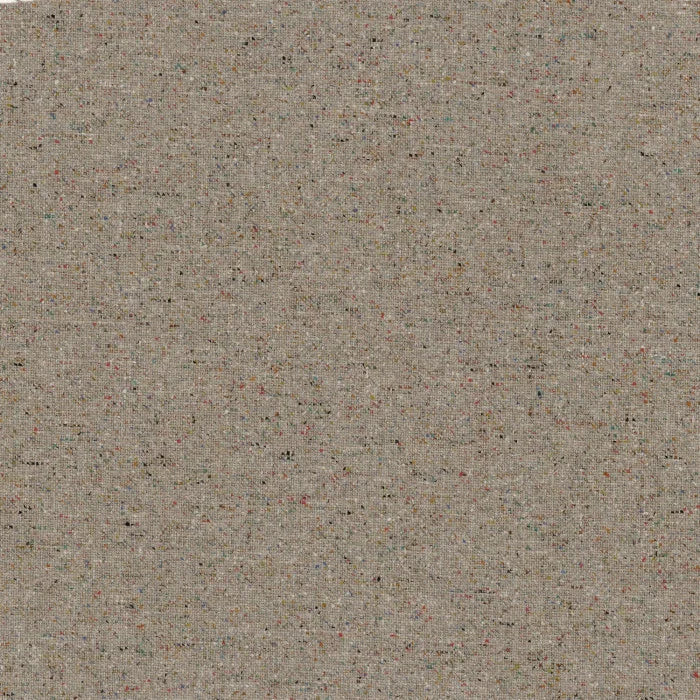 Tissu Bongo Casamance, effet tweed texturé et moucheté, beige