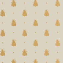 Papier peint Bumble Bee de Farrow & Ball avec motif d'abeilles et pois