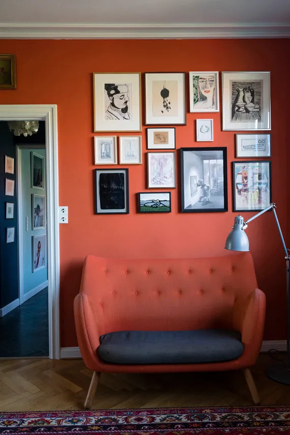 Peinture Farrow & Ball Charlotte’s Locks No.268 orange puissant