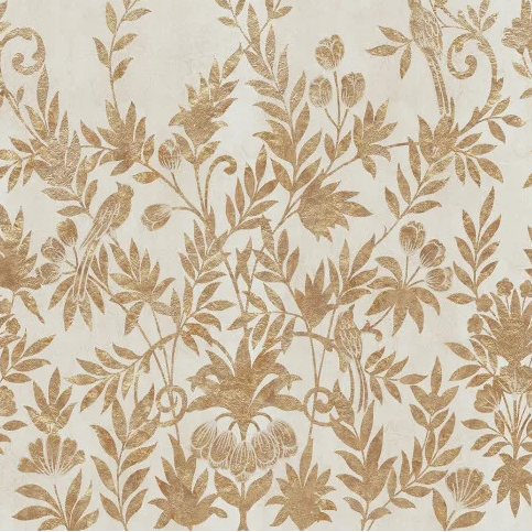 Vue d'ensemble panoramique Jardin de Diane Casamance, décor végétal et doré