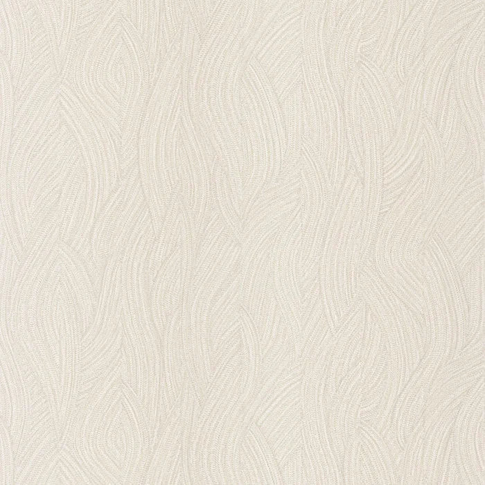 Papier peint Jassine Casamance, texture ondulante et reflets subtils, blanc