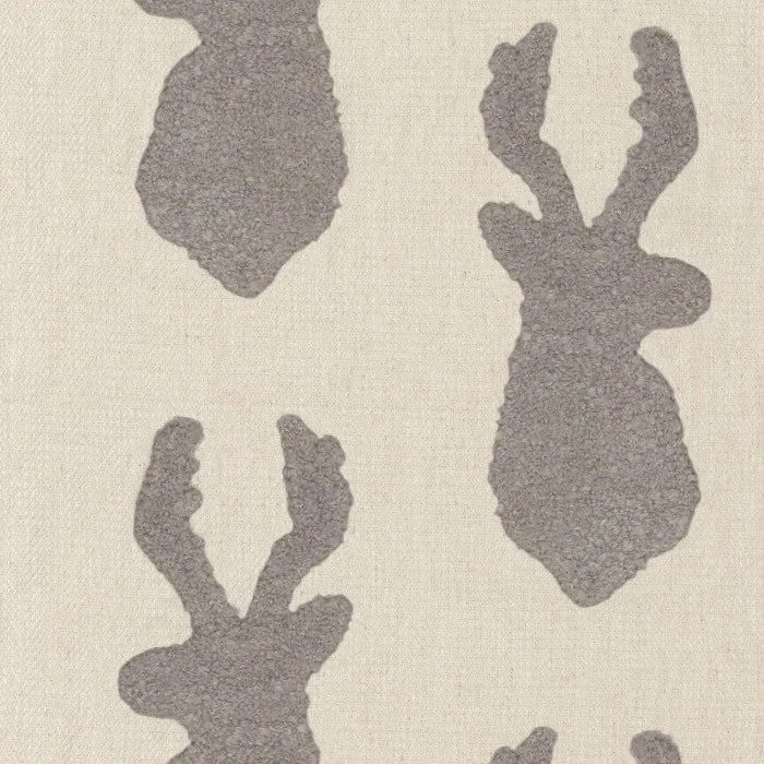 Tissu Moritz Casamance, fausse fourrure douce et texturée, gris