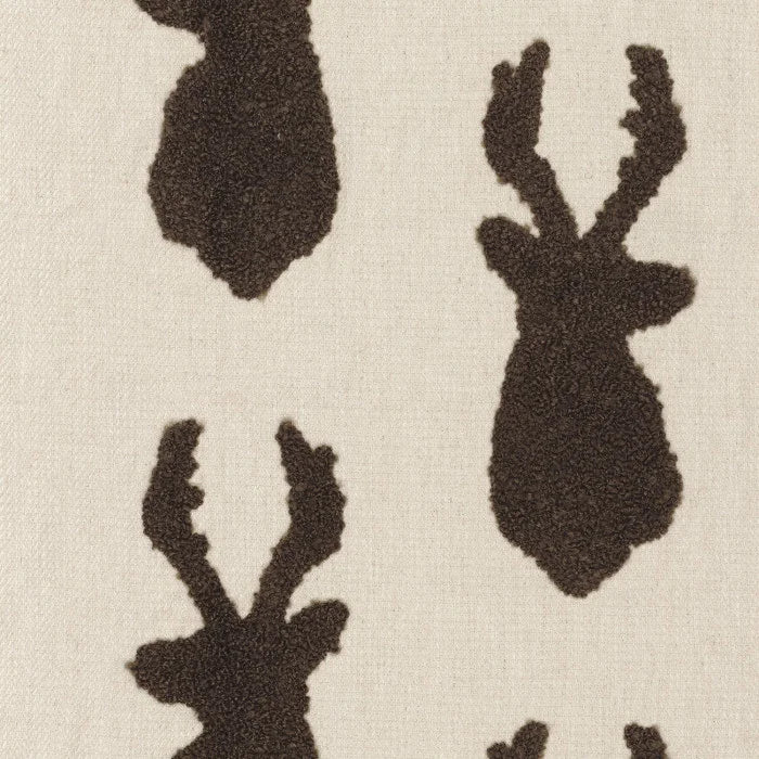 Tissu Moritz Casamance, fausse fourrure douce et texturée, marron