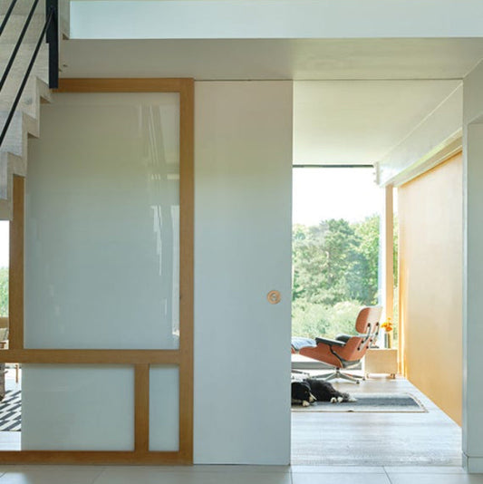 Intérieur peint avec Farrow & Ball Snow White, blanc crémeux chaud