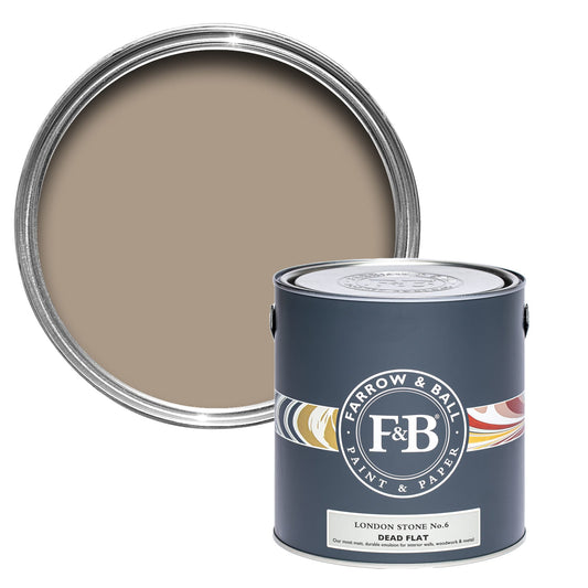Pot de peinture Farrow & Ball London Stone, finition Dead flat