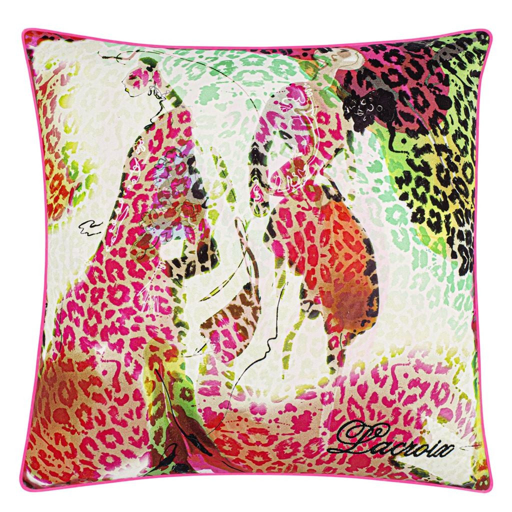 coussin magenta