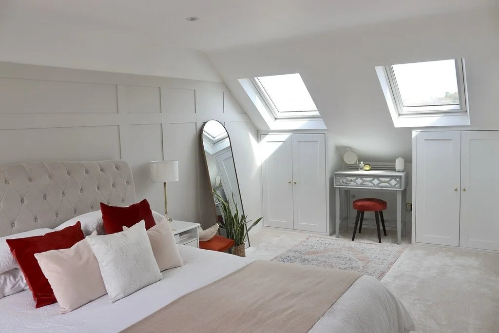 Ammonite 274 de Farrow&Ball, chambre sous les toits