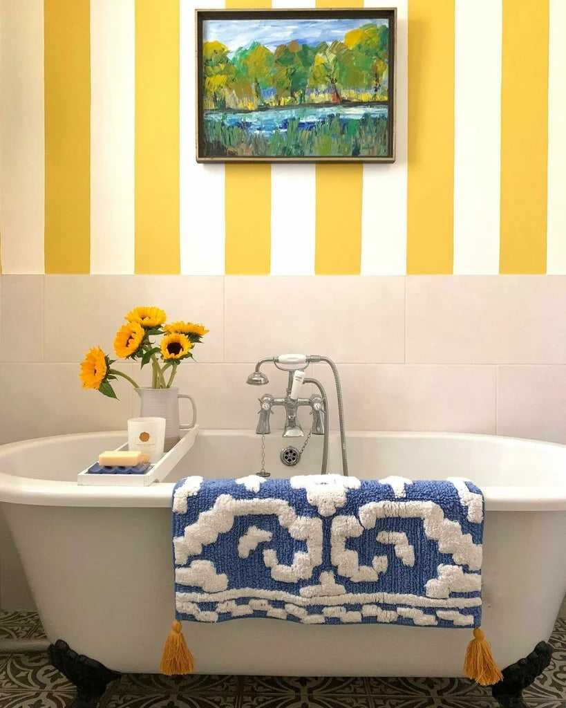 Salle de bains en Babouche No.223 Farrow & Ball ambiance chaleureuse