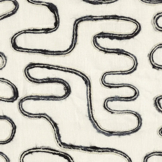 Coloris exclusif du tissu Bal Musette brodé main