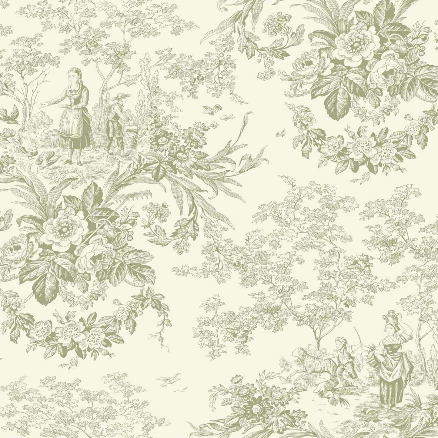Coloris disponibles pour le papier peint BEAUX JOURS Quenin