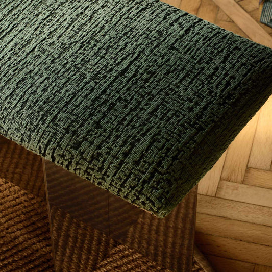 Tissu BELLINI Elitis relief avec jeux de mat et brillant et petits dessins géométriques sur trame épaisse