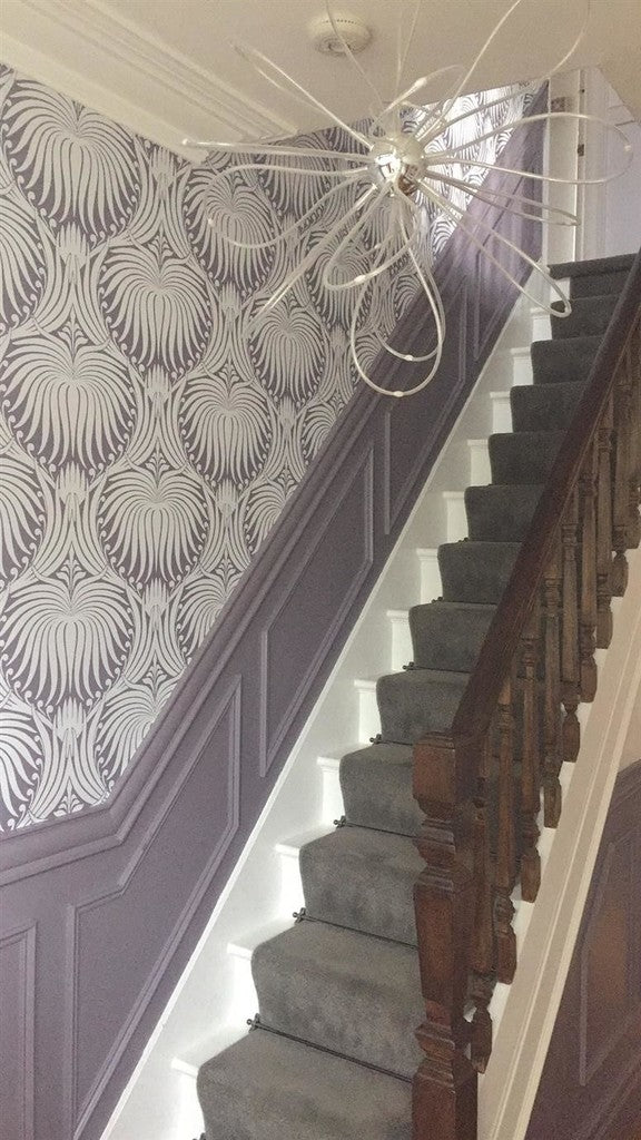 Escalier Brassica No.271 Farrow & Ball ton violet grisé profond