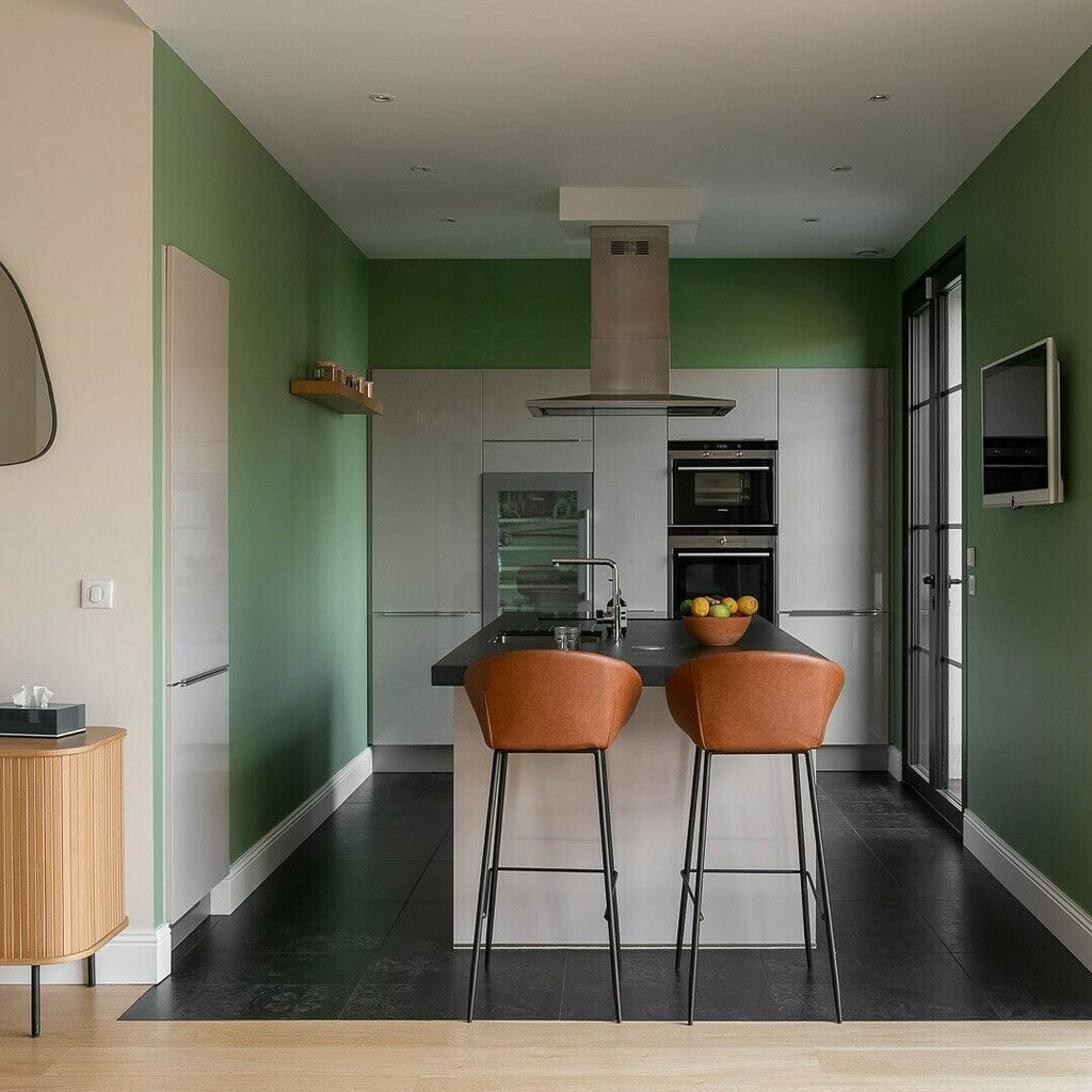 Cuisine peinte en Breakfast Room Green Farrow & Ball