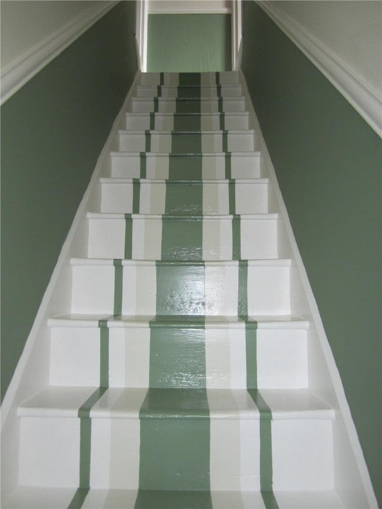Marches et boiseries peints en Breakfast Room Green Farrow & Ball