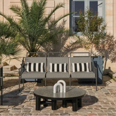 Tissu Cap Taillat à rayures larges pour usage indoor/outdoor