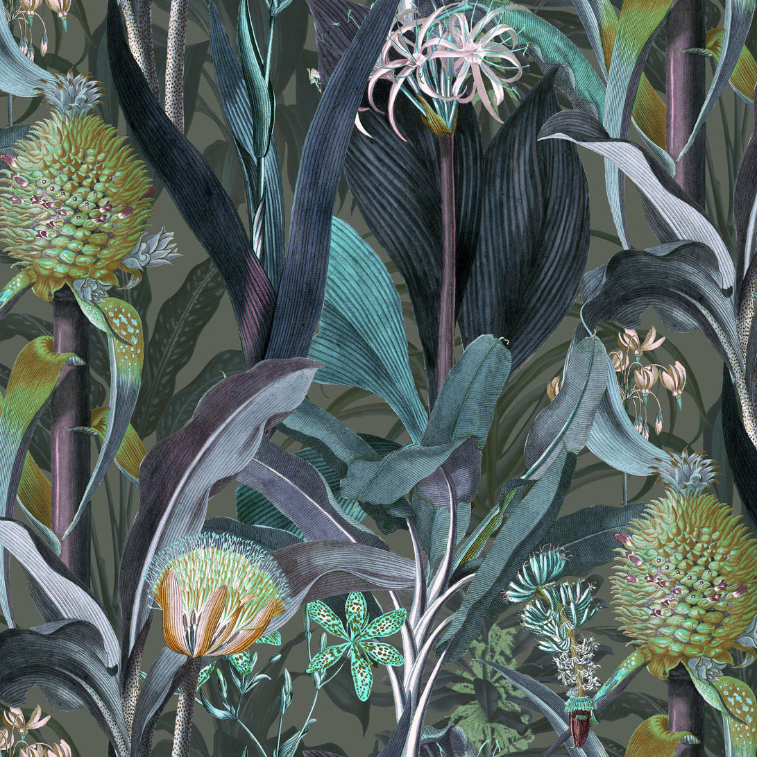 Blooming Pineapple Arte | Revêtement mural