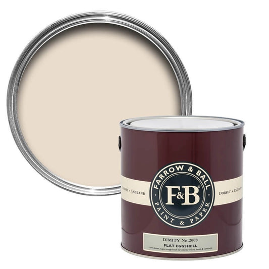 Pot de peinture Farrow & Ball Dimity, taupe clair chaud
