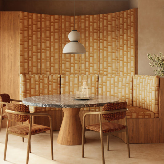 Tissu jacquard District de Lelièvre, inspiré des façades modernes