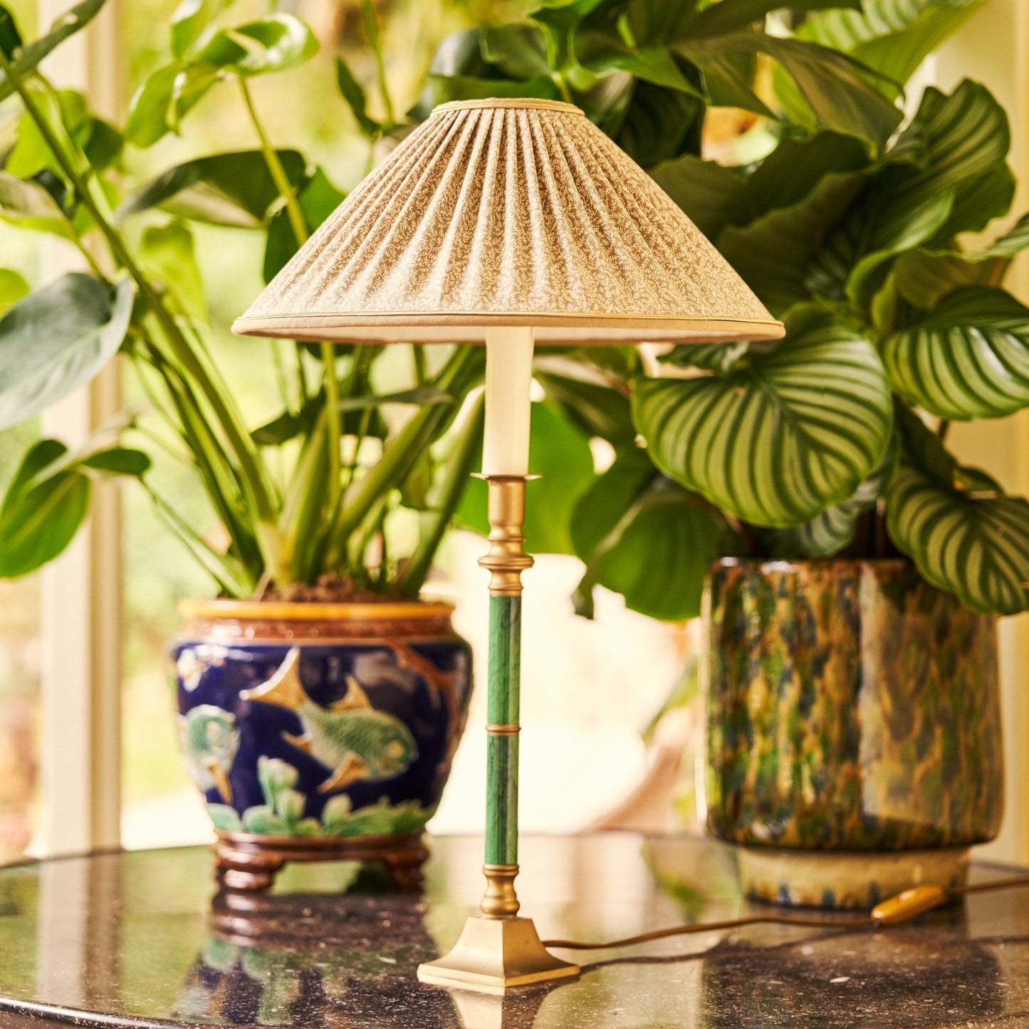 Tissu LÉONTINE floral imprimé coton archive Quenin