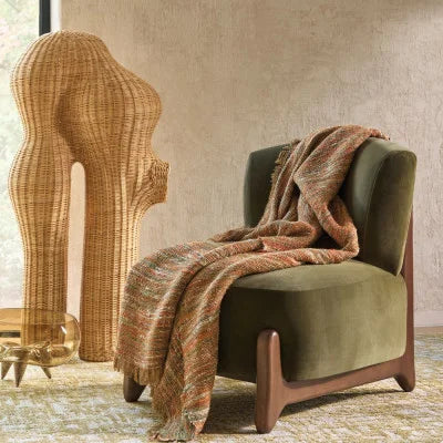 Maohi – étoffe tissée main multicolore inspirée des fonds marins