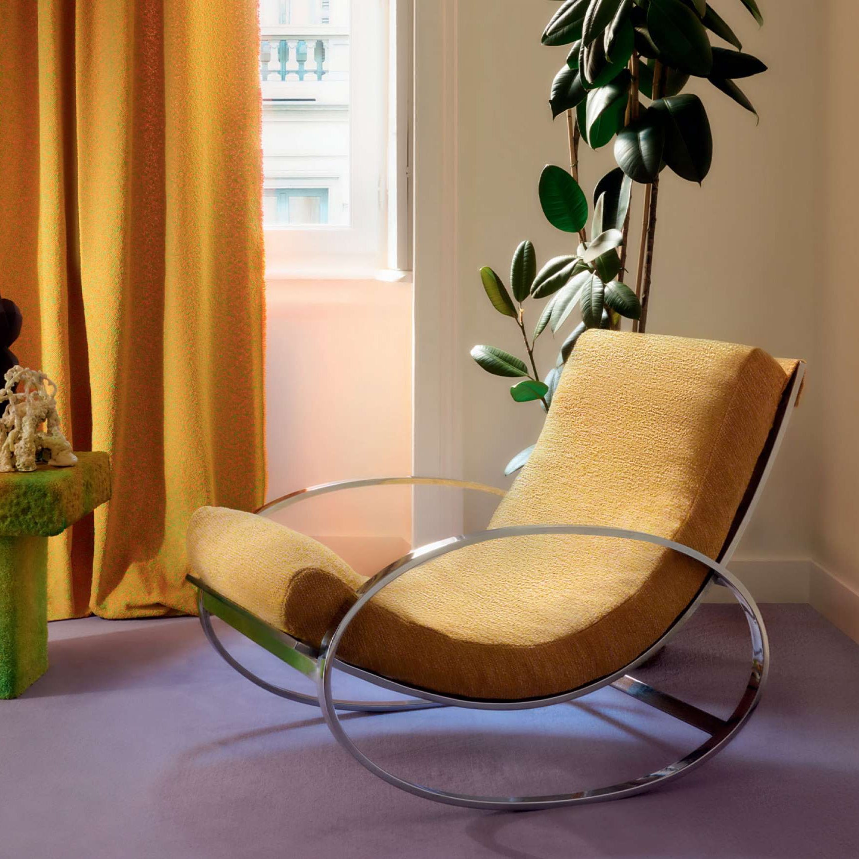 Tissu MILLER Elitis outdoor faux-uni bicolore