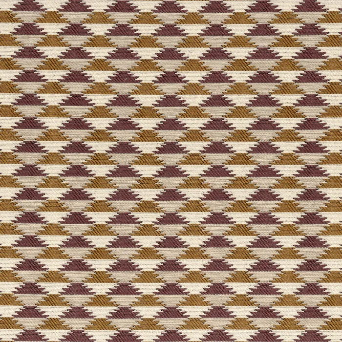 Quatre coloris profonds disponibles pour le tissu Moki – jacquard motif géométrique en laine