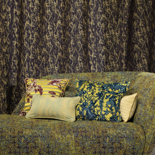 Tissu Punti de Jean Paul Gaultier, jacquard coloré effet tweed pixelisé