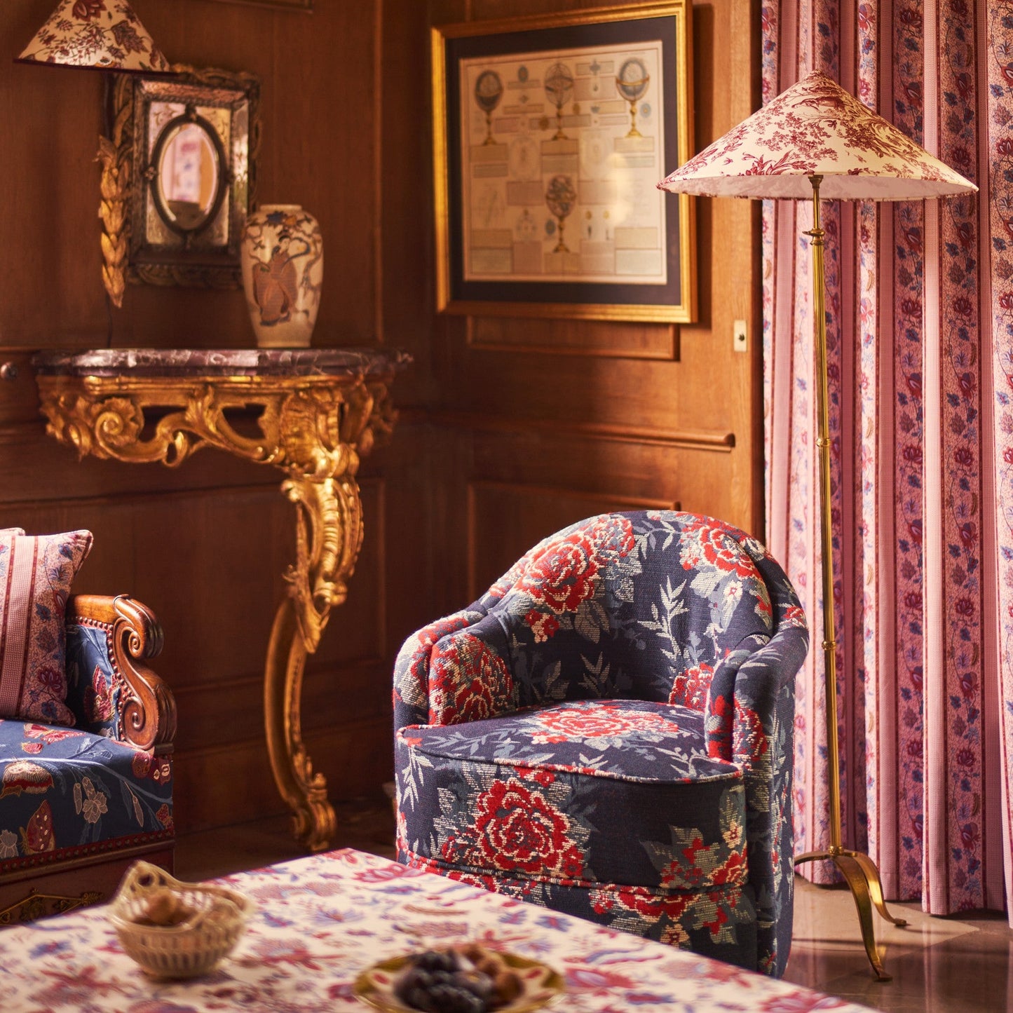 Tissu RONSARD jacquard tapisserie champêtre Quenin