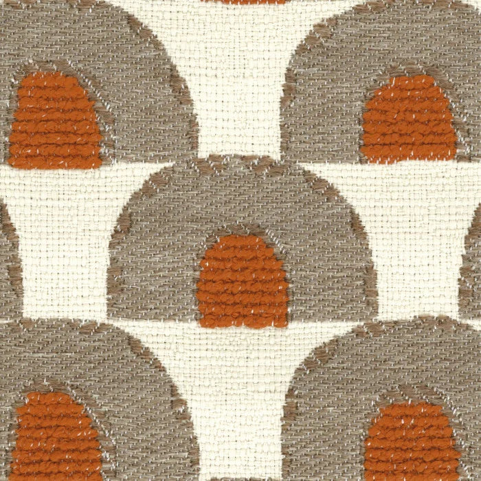 Tissu Soleil de midi disponible en cinq coloris : Or, Arabesque, Grège, Bleu Misia et Carbone