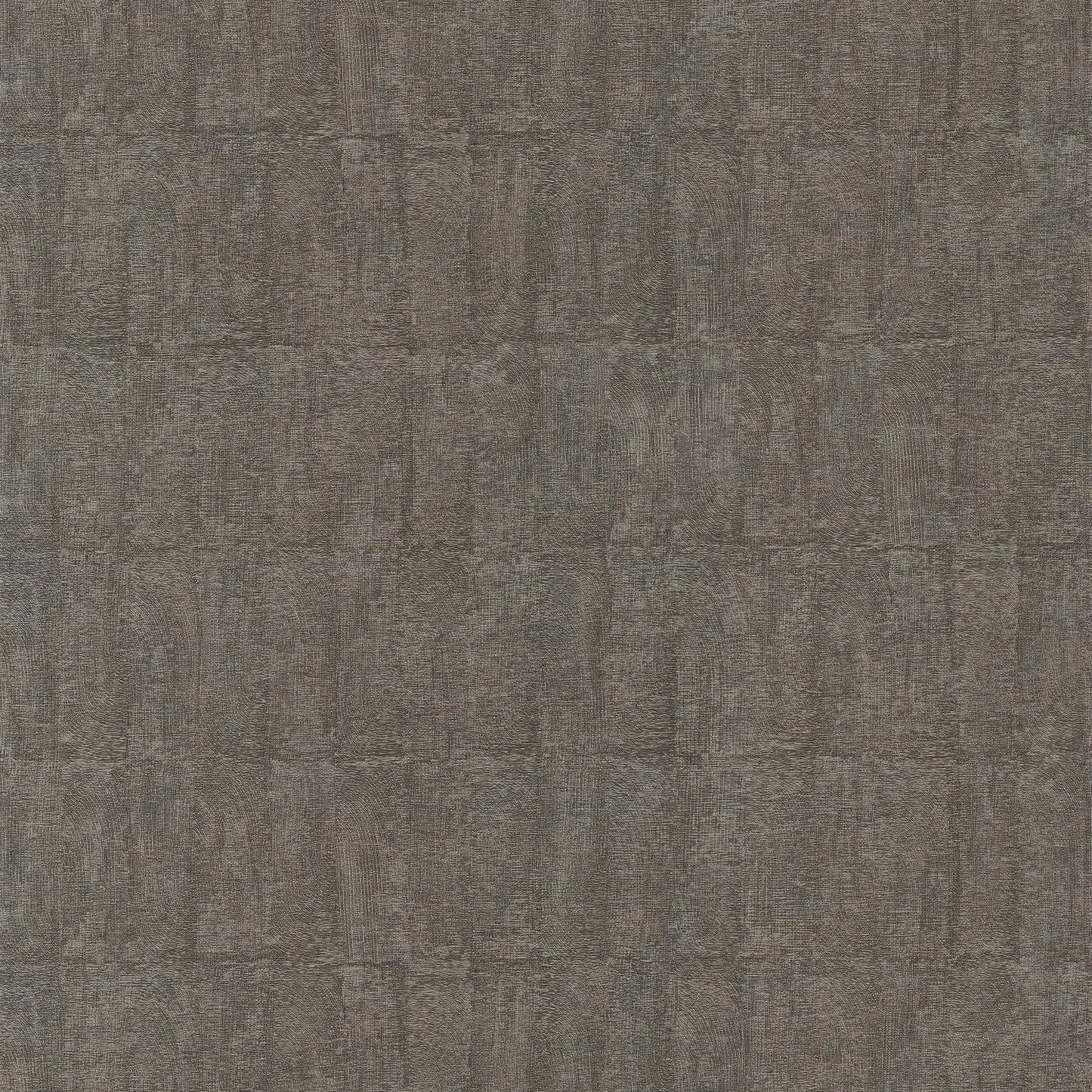 Papier peint Bizen Casamance, effet céramique brute et naturelle, marron