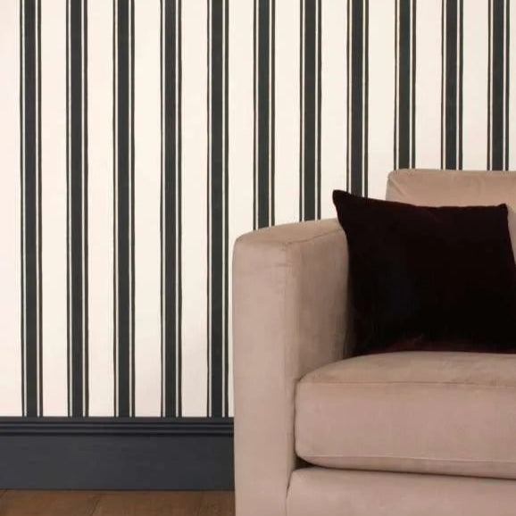 Papier Peint Block Print Stripe | Farrow & Ball
