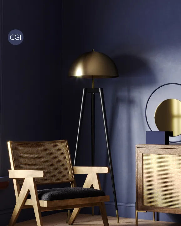 Blue Maize Farrow & Ball nuance bleu profond en lumière douce