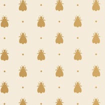 Papier peint Bumble Bee de Farrow & Ball avec motif d'abeilles et pois