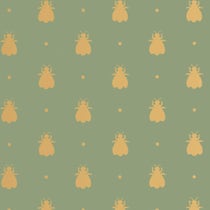 Papier peint Bumble Bee de Farrow & Ball avec motif d'abeilles et pois