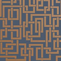 Papier peint Enigma de Farrow & Ball avec motif géométrique imbriqué
