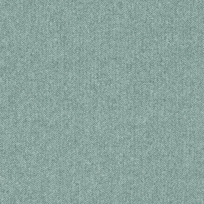 Tissu Hommage Casamance, chevron bicolore en laine recyclée, bleu