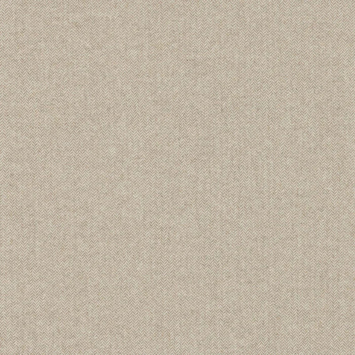 Tissu Hommage Casamance, chevron bicolore en laine recyclée, beige