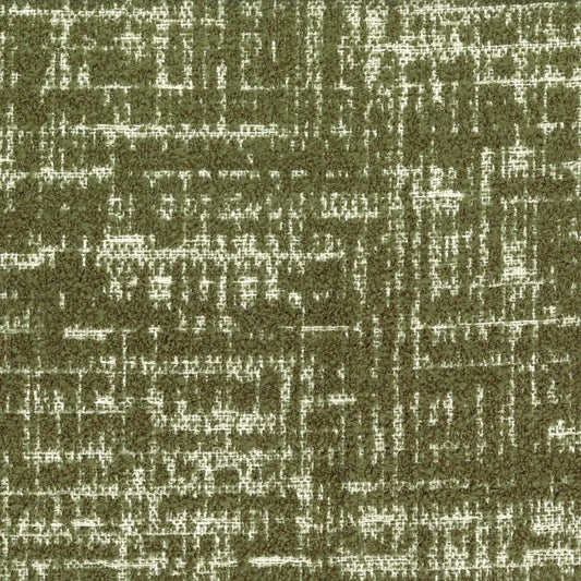 Tissu Nubra Casamance, texture naturelle, fil bouclette et lurex, vert