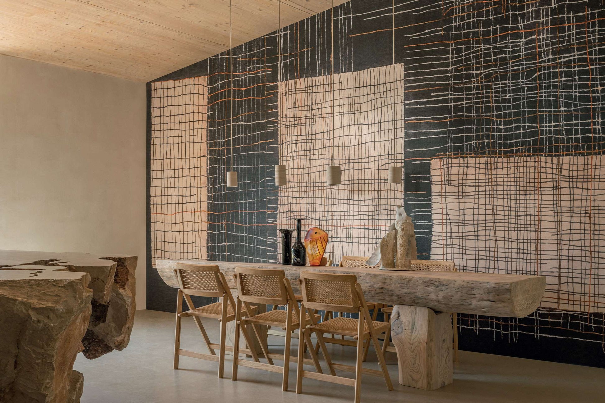 <img src="elitis-sashiko.jpg" alt="Panoramique mural Elitis Sashiko – motifs géométriques et textures raffinées" />
