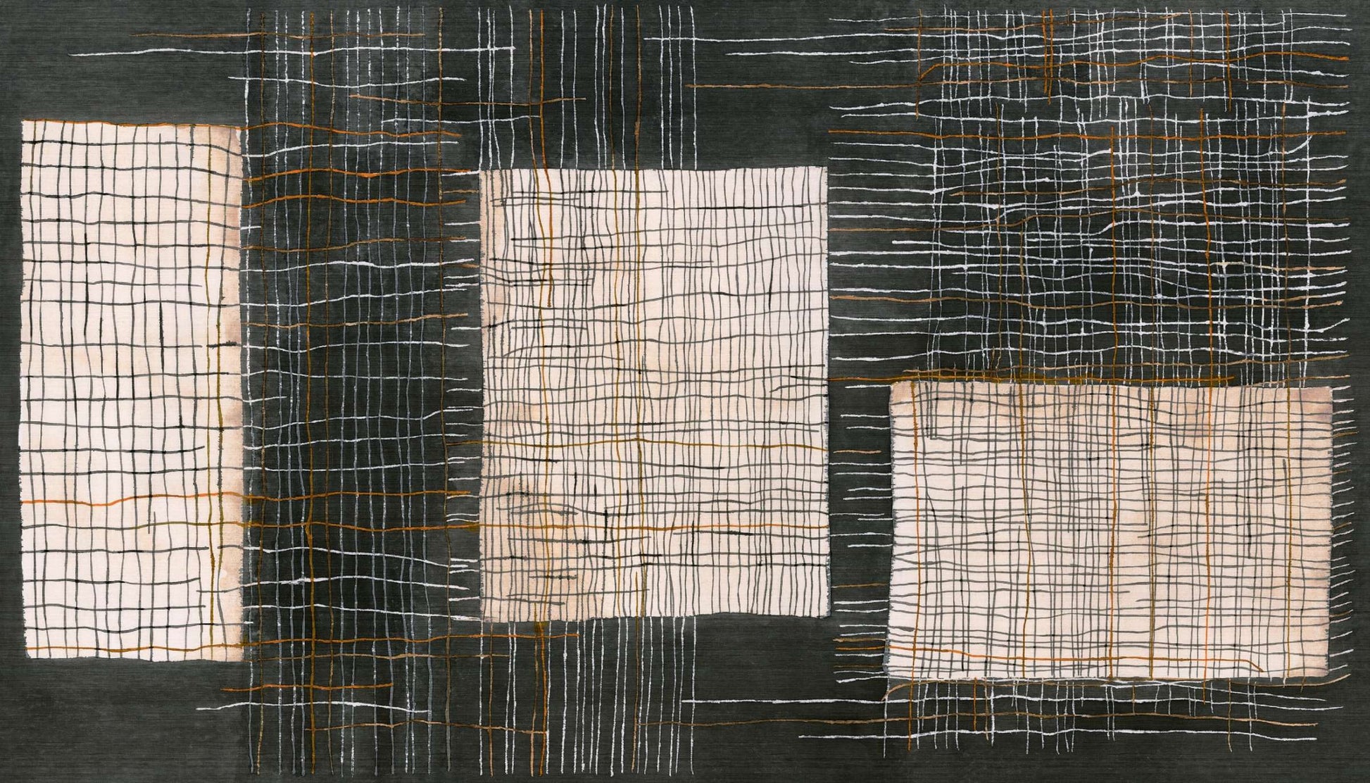<img src="elitis-sashiko-detail.jpg" alt="Détail du panoramique mural Elitis Sashiko – textures et motifs géométriques" />