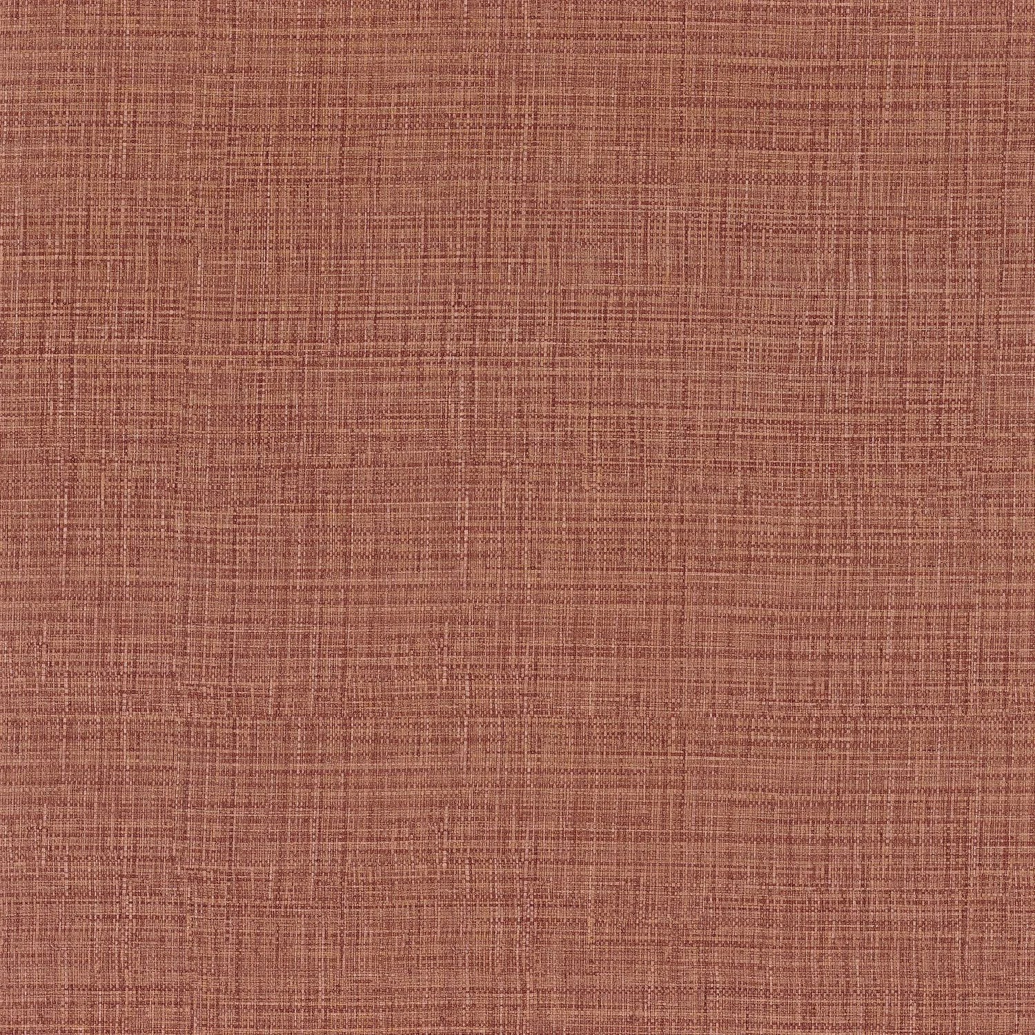 Papier peint Sierra Casamance, texture naturelle façon raphia, rouge